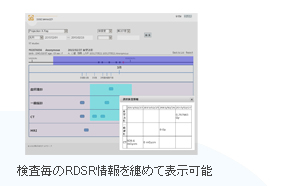 検査毎のRDSR情報を纏めて表示可能
